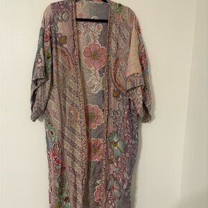 Colorful Floral and Paisley Kimono